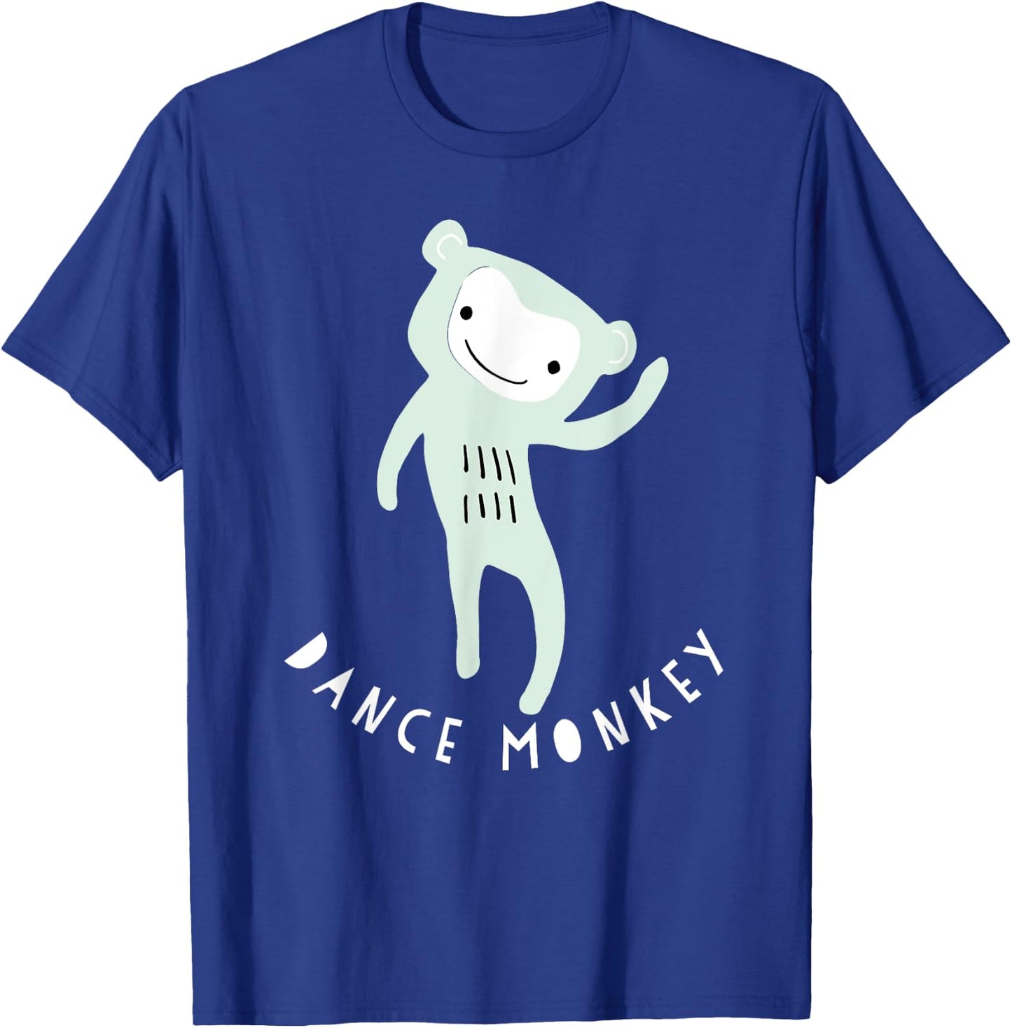 Funny Dance Monkey Graphic T-Shirt - T-Shirt | Royal