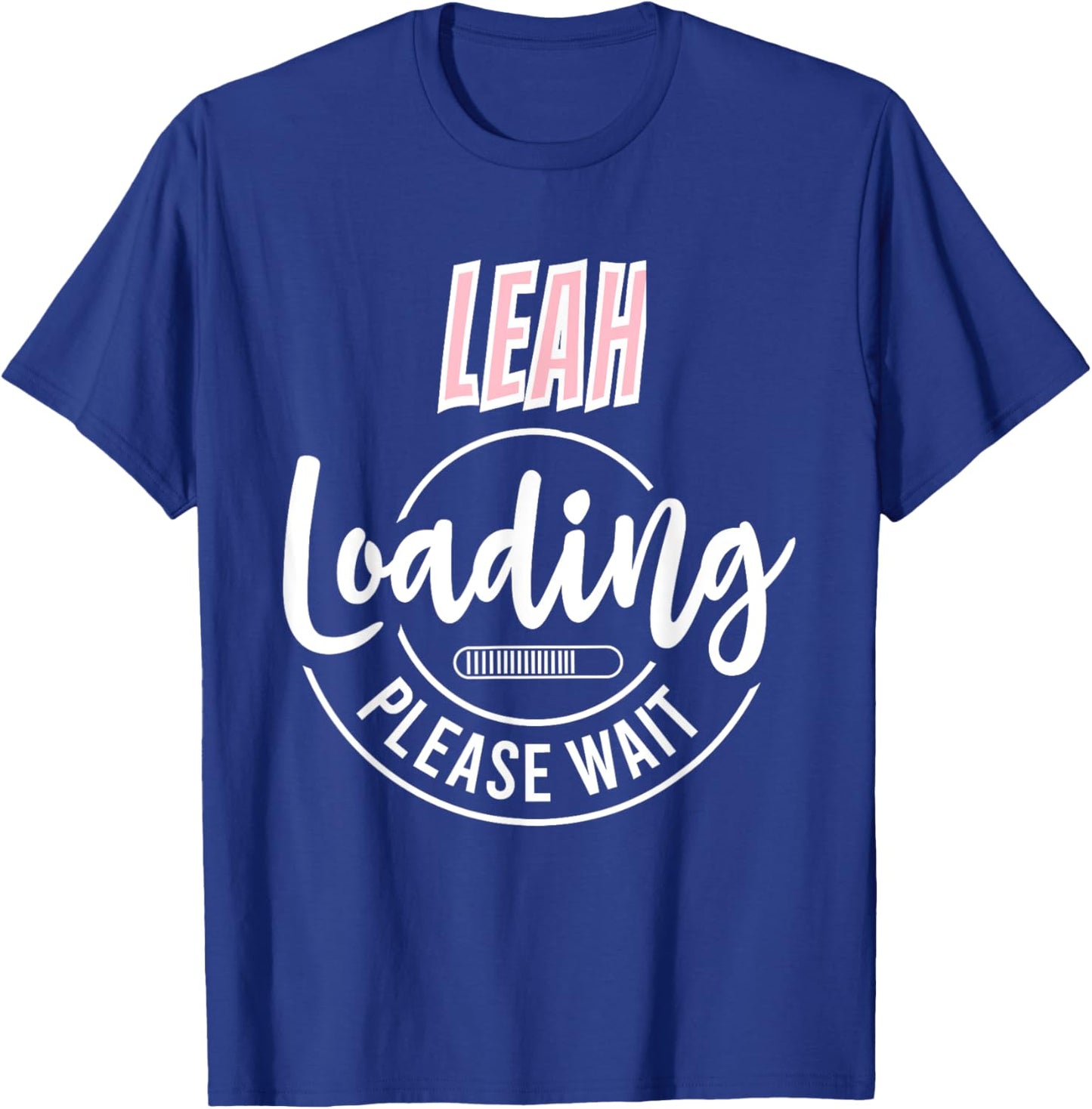 Leah Custom Personalized Girls Baby Shower Shirt T-Shirt - T-Shirt | Royal