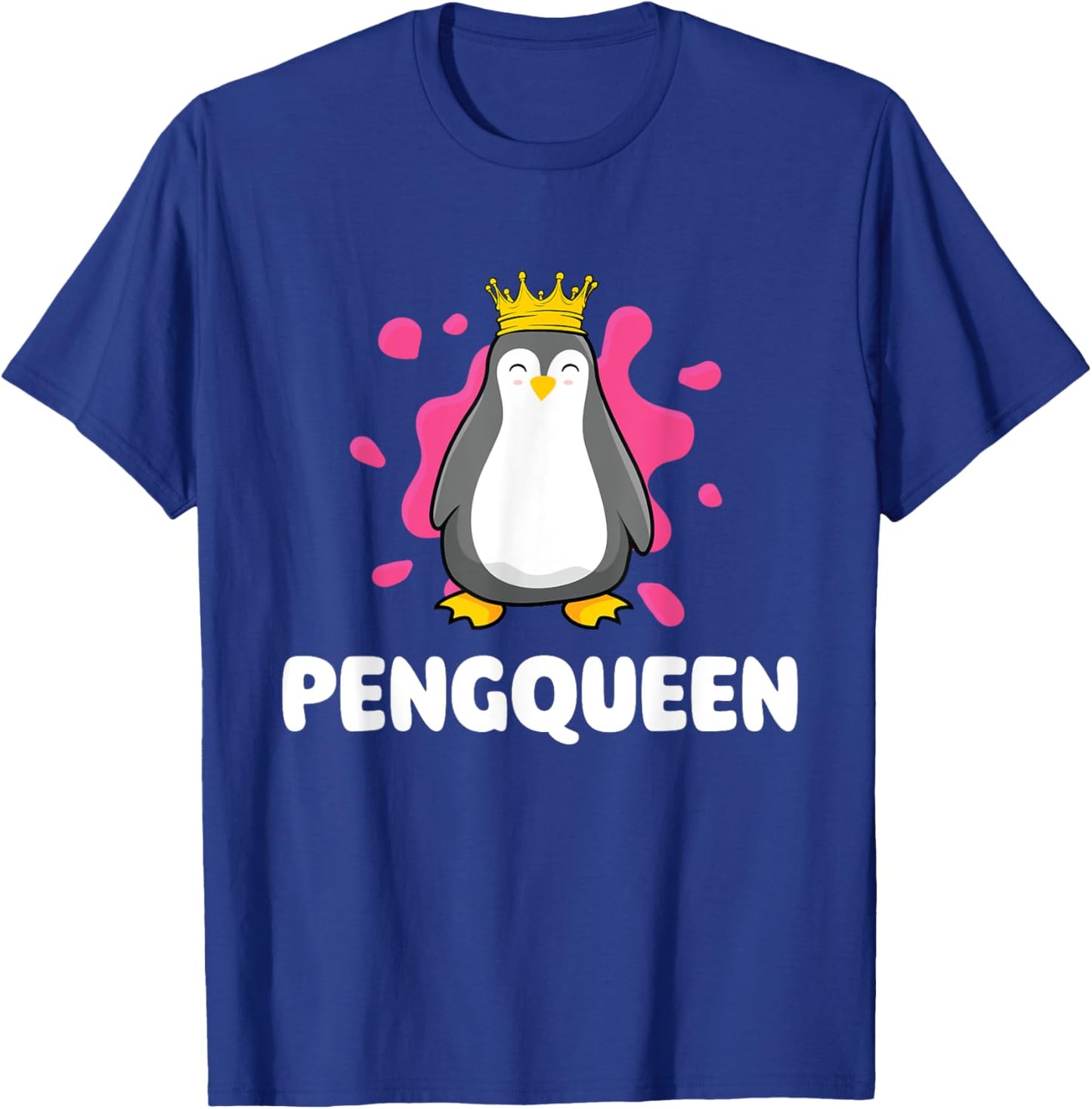 Pengqueen - Penguin Lover Bird Watcher Aquatic Bird T-Shirt - T-Shirt | Royal