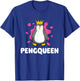 Pengqueen - Penguin Lover Bird Watcher Aquatic Bird T-Shirt - T-Shirt | Royal