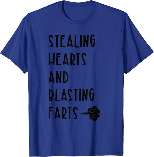 Stealing Hearts and Blasting Farts Fart Cloud T-Shirt - T-Shirt | Royal