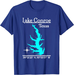Lake Conroe, Texas T-Shirt - T-Shirt | Royal