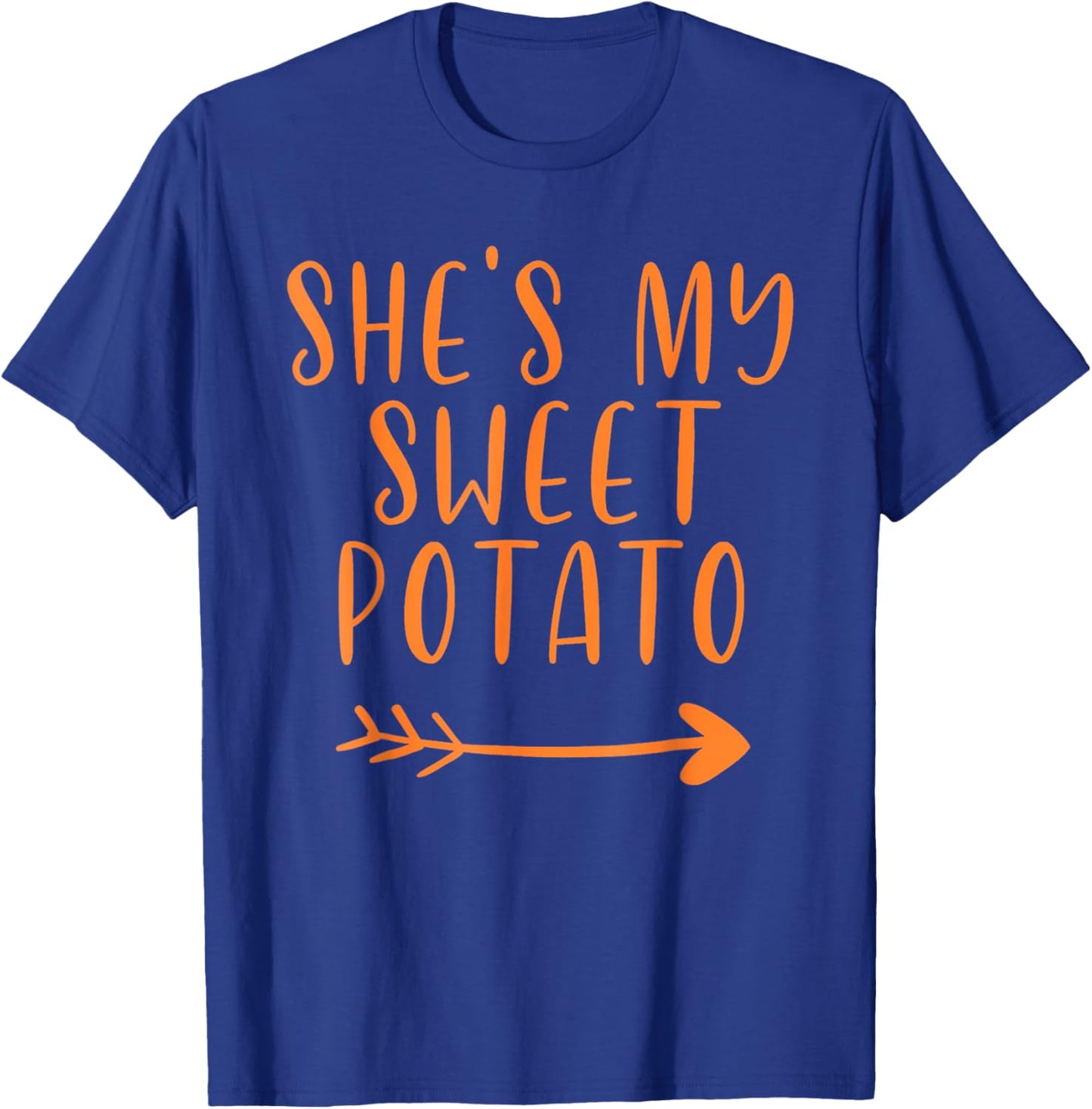 Thanksgiving Matching Couple She's My Sweet Potato I Yam Set T-Shirt - T-Shirt | Royal