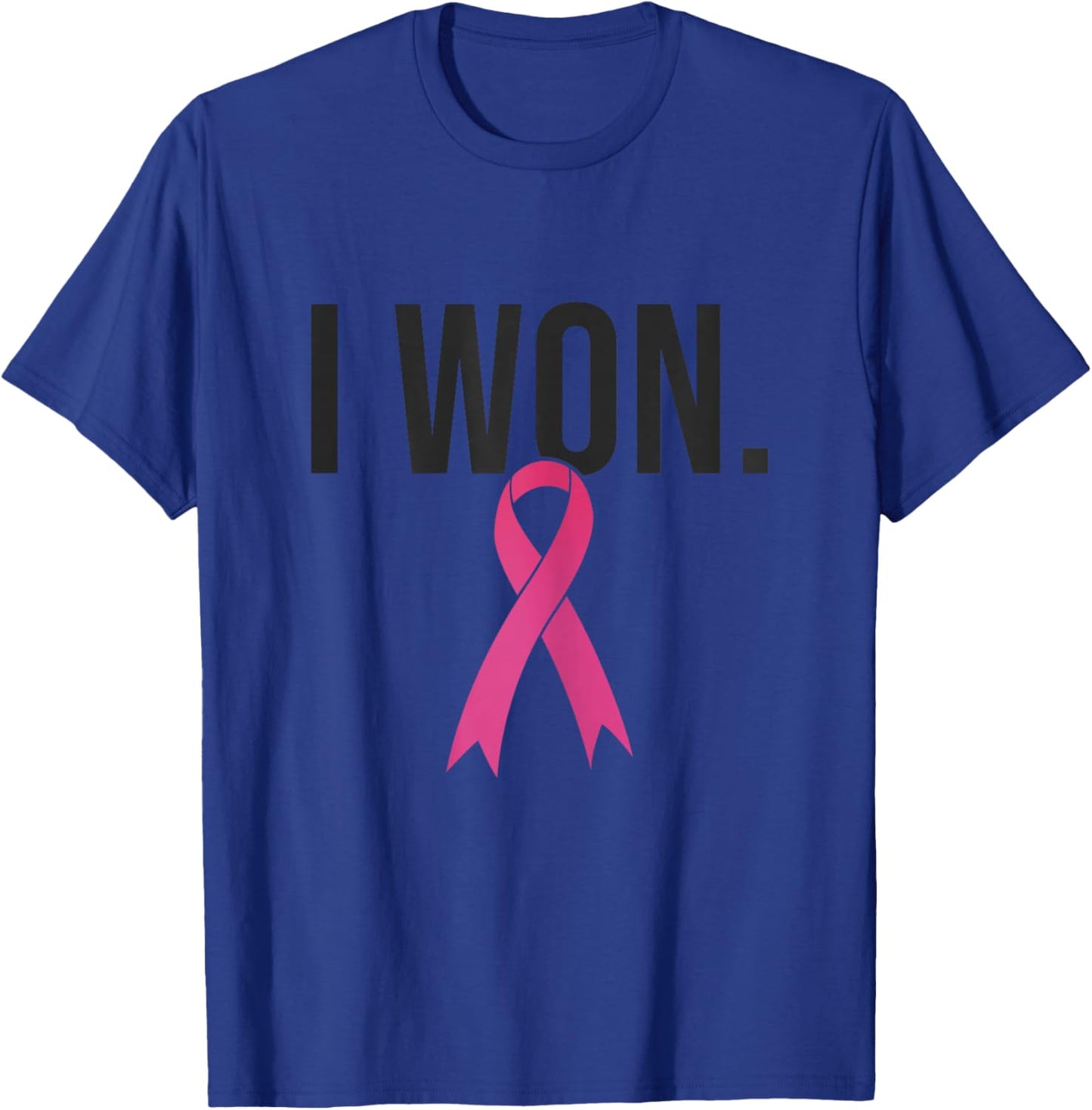 I Won Breast Cancer Survivor Awareness Month, Pink Ribbon T-Shirt - T-Shirt | Royal