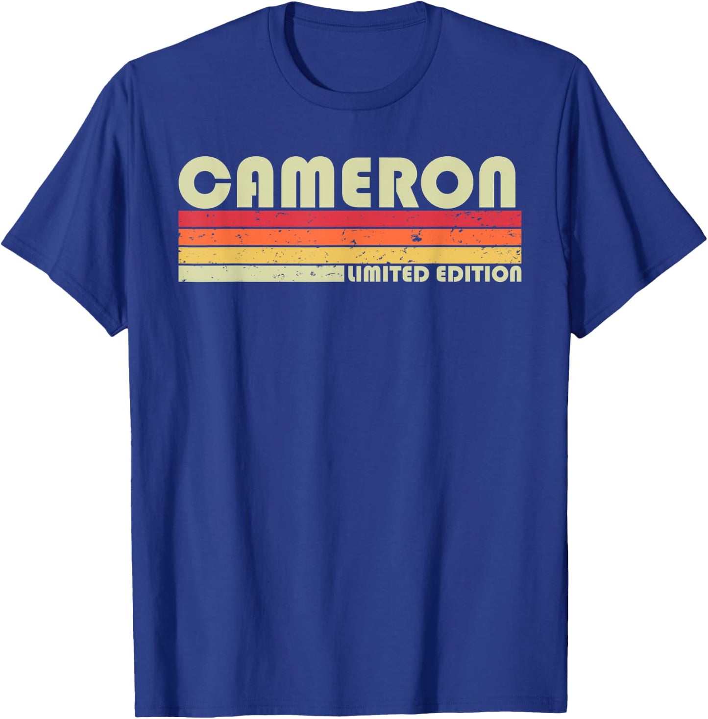 CAMERON Gift Name Personalized Funny Retro Vintage Birthday T-Shirt - T-Shirt | Royal