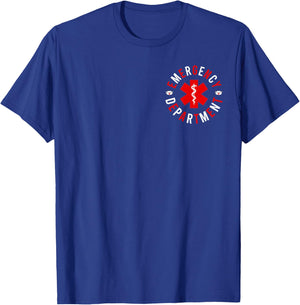 Emergency Department 2 Sided Registered Nurse Retro Er Nurse T-Shirt - T-Shirt | Royal