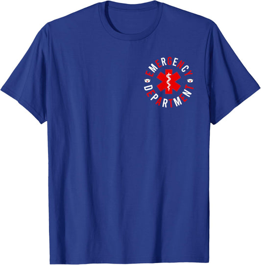 Emergency Department 2 Sided Registered Nurse Retro Er Nurse T-Shirt - T-Shirt | Royal