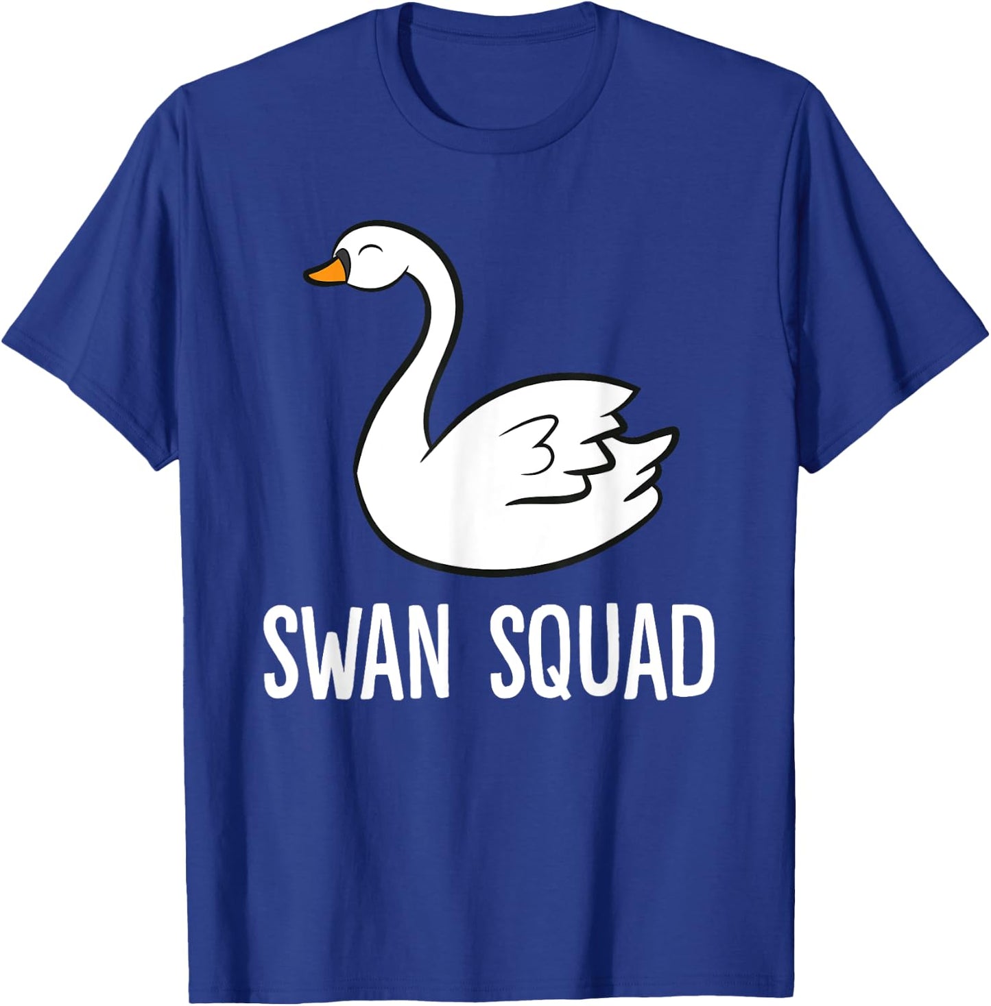 Swan Squad Funny Swan Bird T-Shirt - T-Shirt | Royal