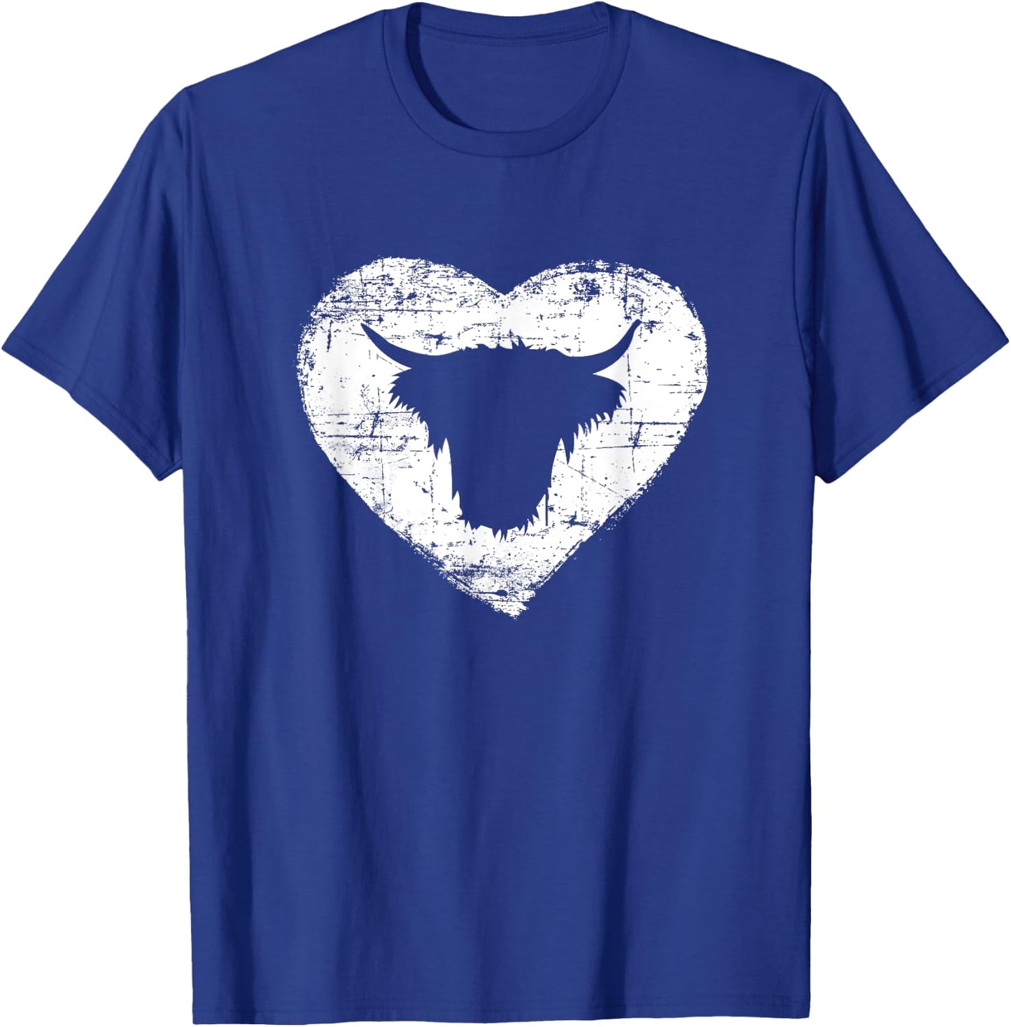 Cow Shirt | Love Shaggy Highland Cow Scotland T-Shirt - T-Shirt | Royal