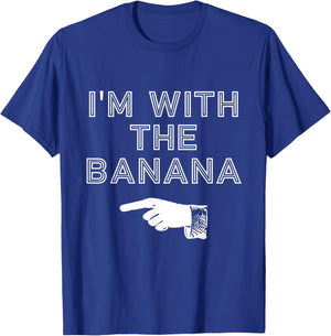 I'm with the Banana Simple Matching Halloween Costume T-Shirt - T-Shirt | Royal