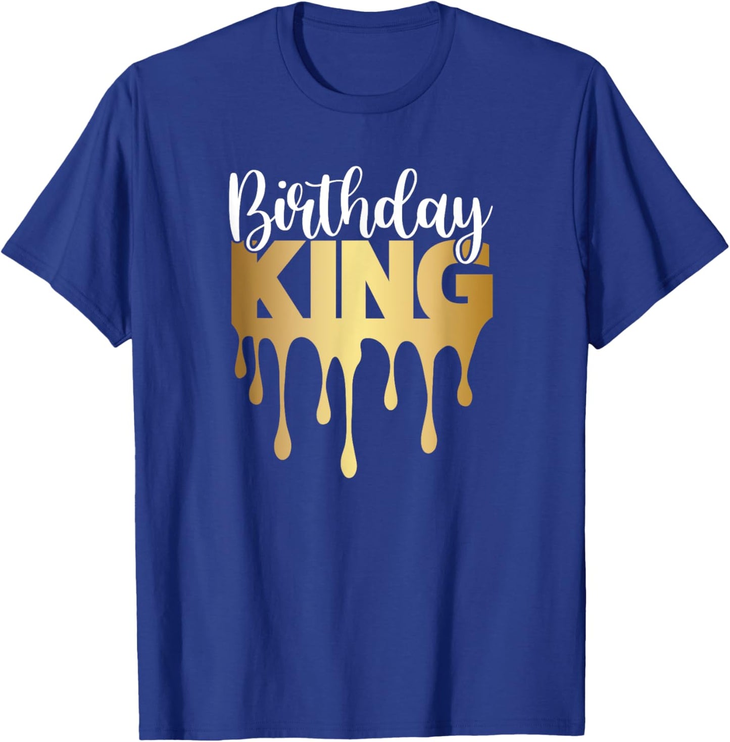 Boys Birthday Shirt Toddler Men Birthday King T-Shirt - T-Shirt | Royal