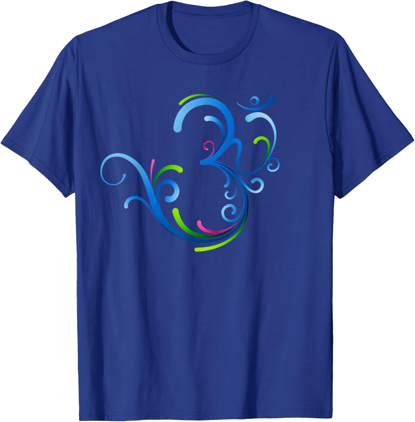 Om Shanti Peace Aum Dharma Yoga Hindu Buddhism Flower T-Shirt - T-Shirt | Royal