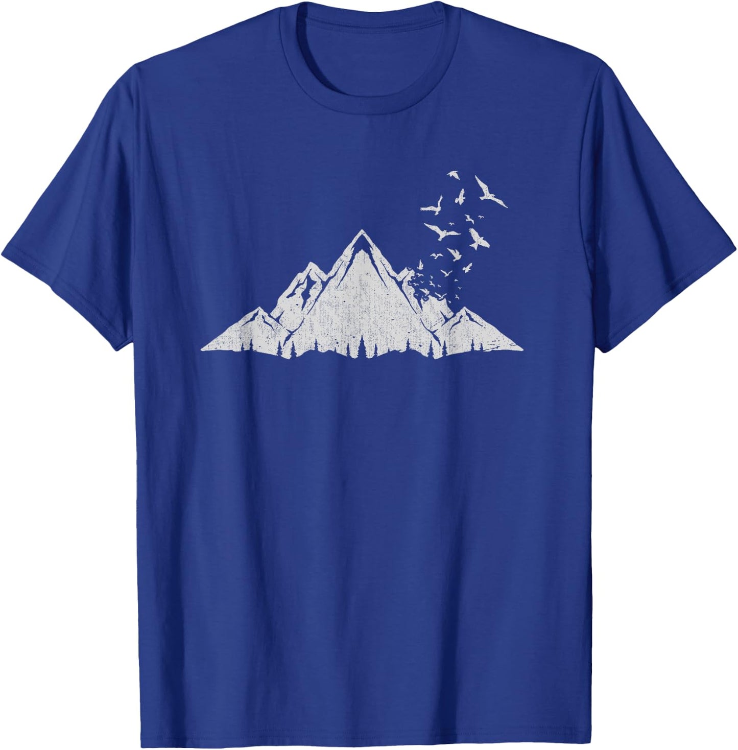 Flock Of Birds Outdoor Nature Forest Mountain Hiking T-Shirt - T-Shirt | Royal