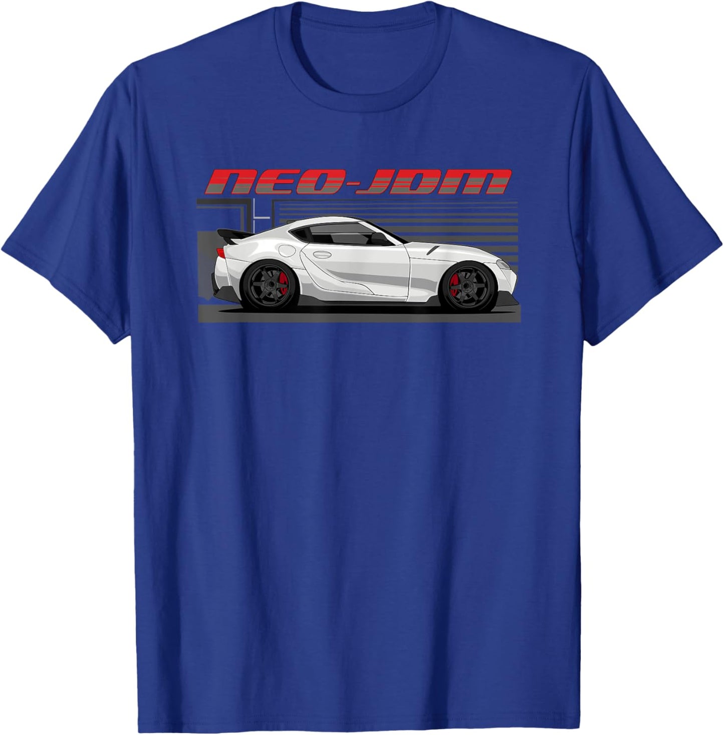 Neo-JDM White MK5 Car Graphic T-Shirt - T-Shirt | Royal
