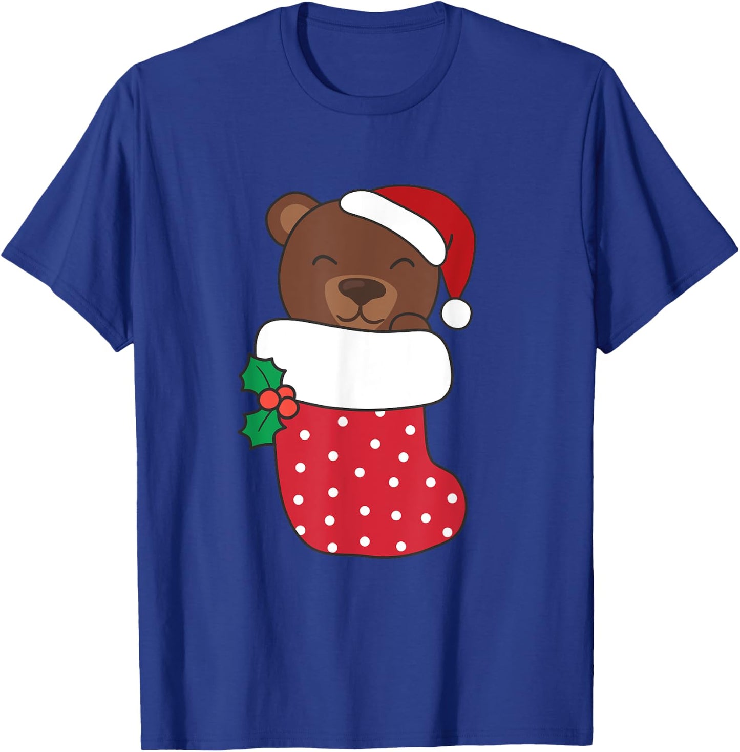 Cute Bears In Christmas Socks For Christmas Bear T-Shirt - T-Shirt | Royal
