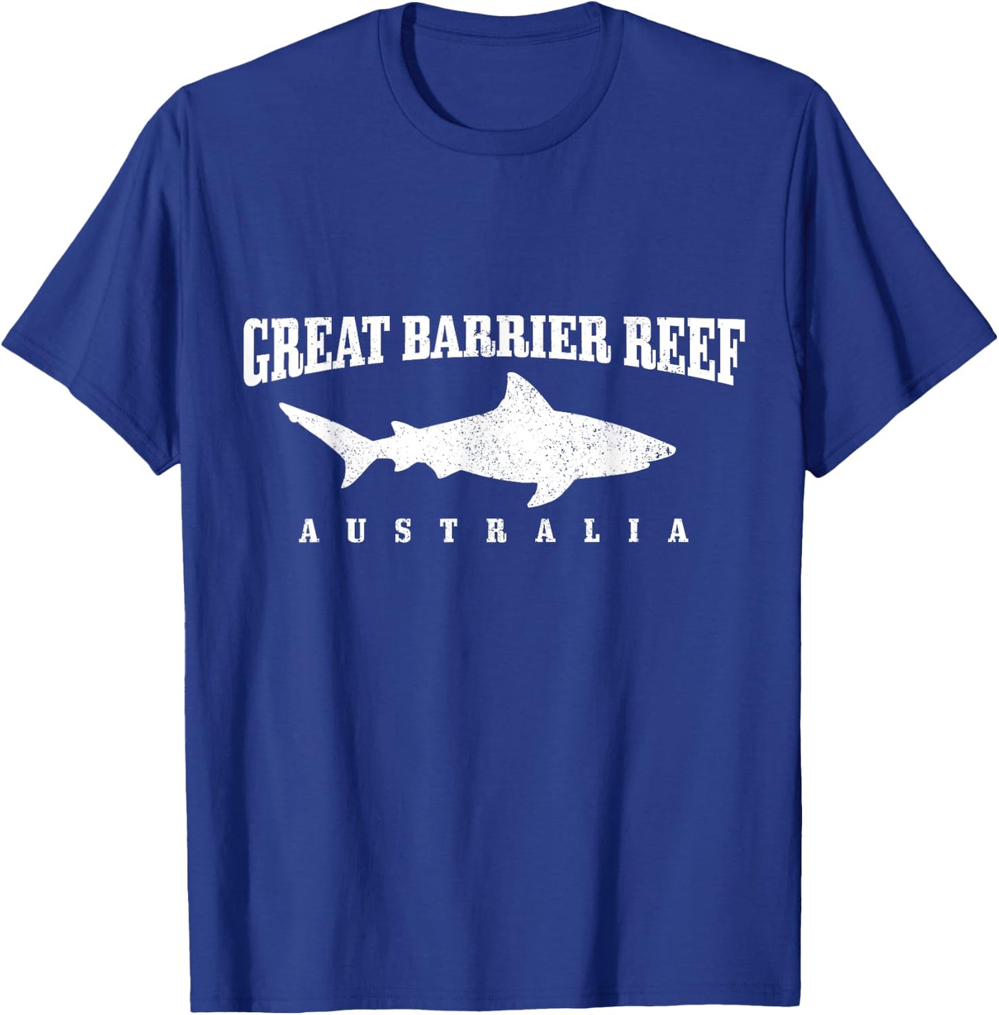 Great Barrier Reef Australia Diver Shark Diving T-Shirt - T-Shirt | Royal