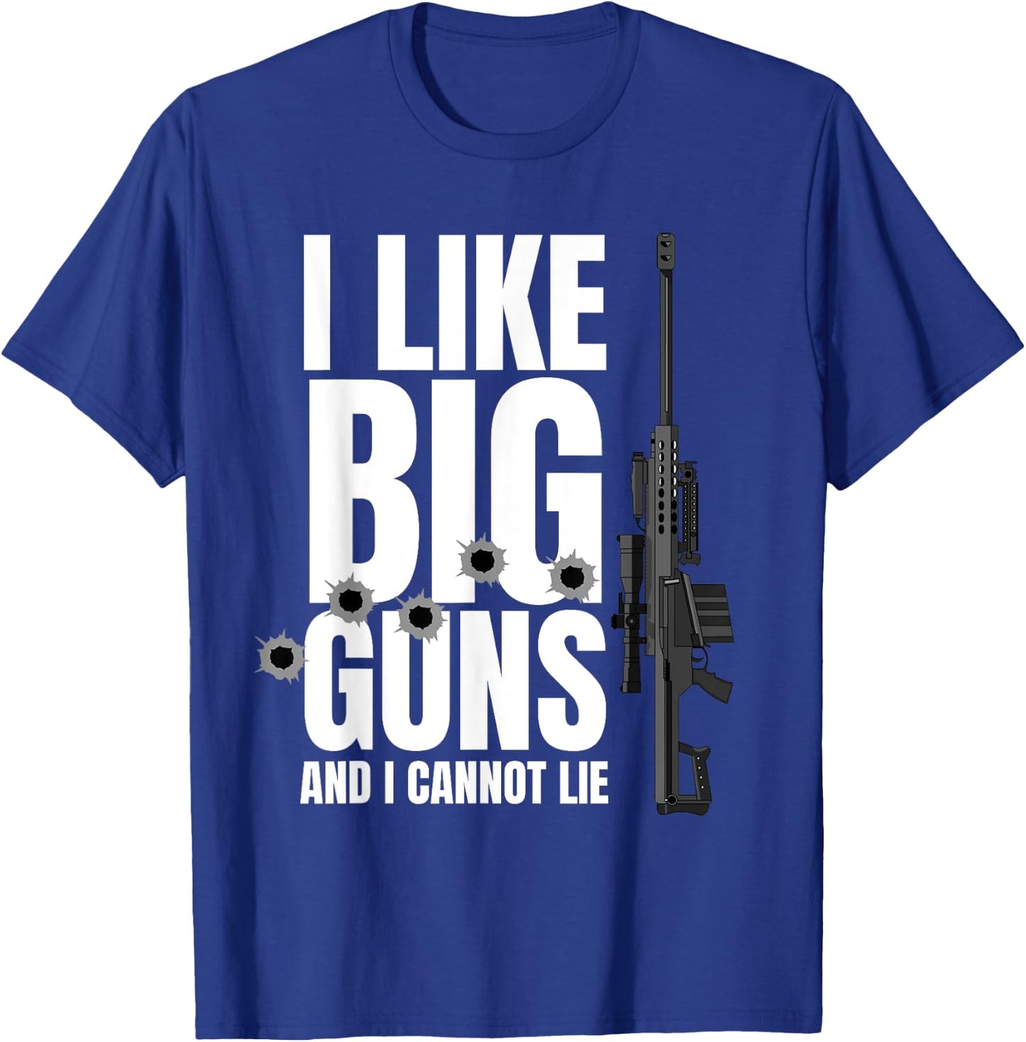 Barrett 50Cal Gun Love 2nd Amendment Adult Pro Gun Men Women T-Shirt - T-Shirt | Royal