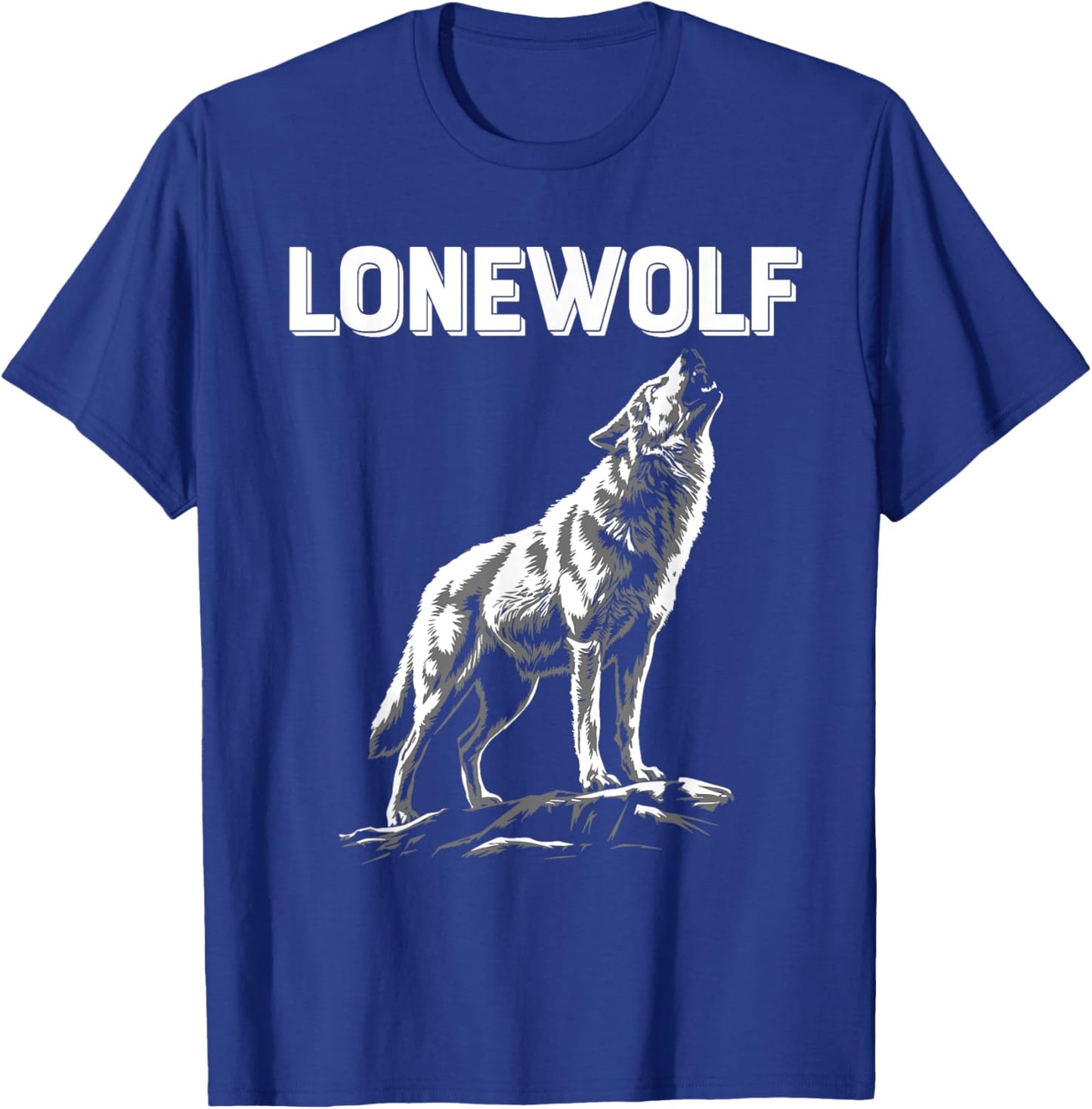 Alpha Lone Wolf Pack Member Wildlife Howling T-Shirt - T-Shirt | Royal