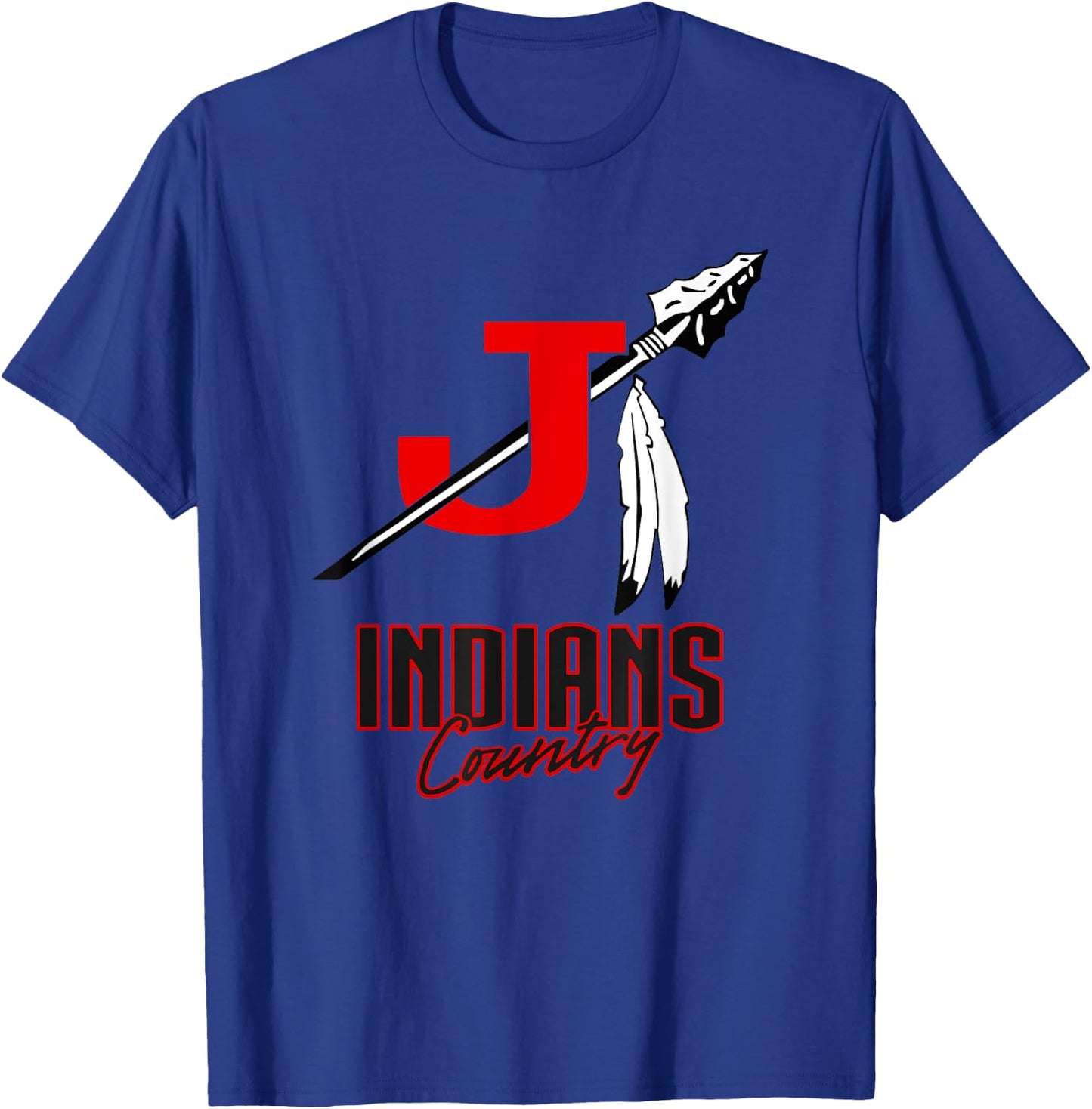 Jackson Indians Logo Country HS T-Shirt - T-Shirt | Royal
