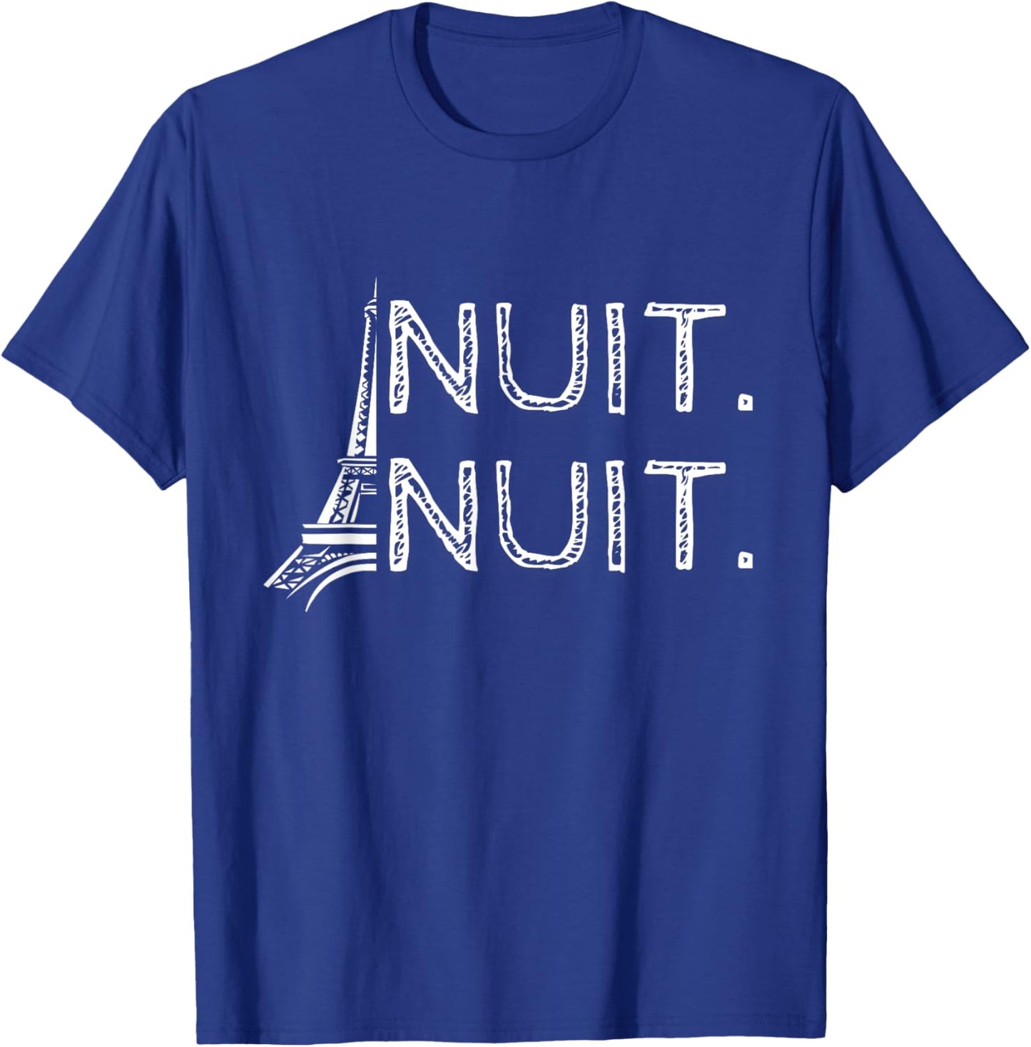 Nuit Nuit Lover Basketball Night Funny T-Shirt - T-Shirt | Royal