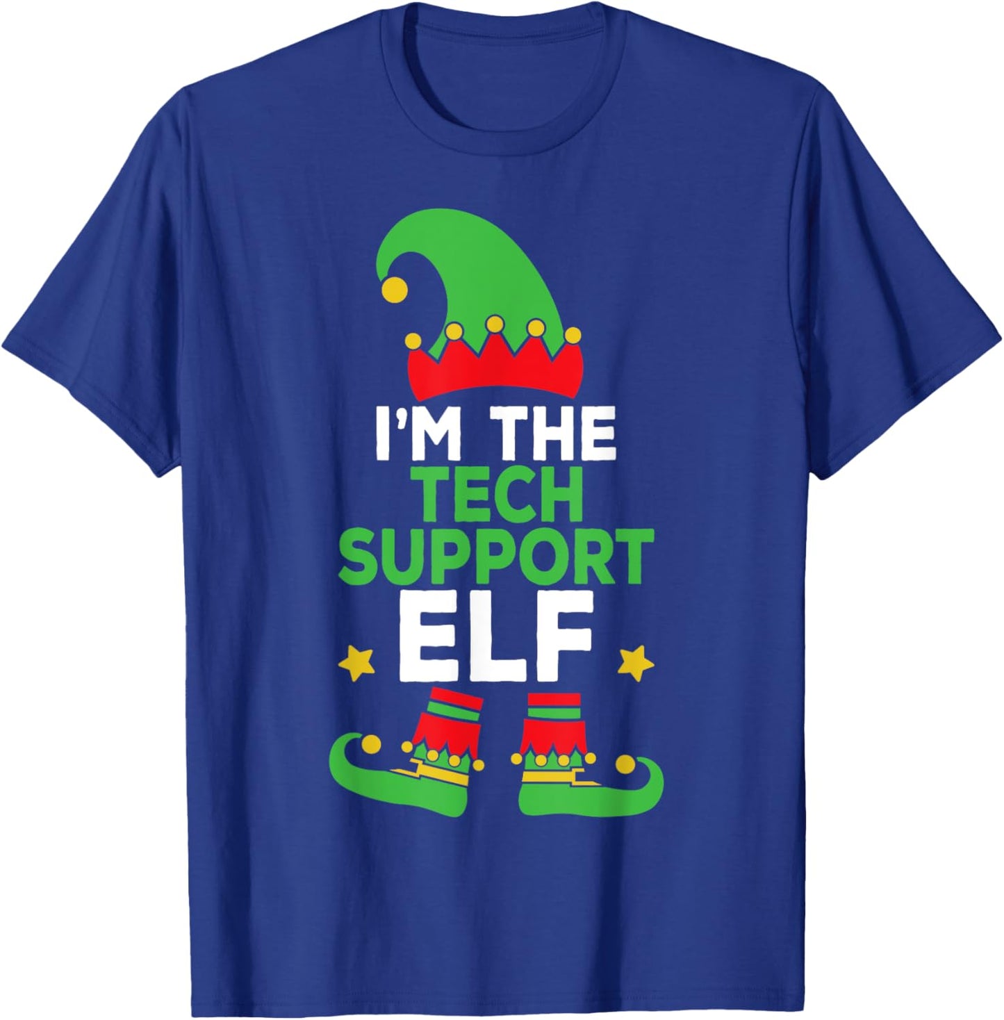 I'm The Tech Support Elf Family Holiday Matching Christmas T-Shirt - T-Shirt | Royal
