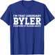 Byler Surname Funny Team Family Last Name Byler T-Shirt - T-Shirt | Royal