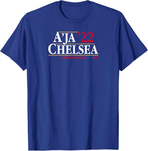 A'ja Wilson & Chelsea Gray '22 - Las Vegas Basketball T-Shirt - T-Shirt | Royal