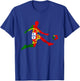 Portugal Soccer Futebol Portuguese Pride Portuguese Flag T-Shirt - T-Shirt | Royal