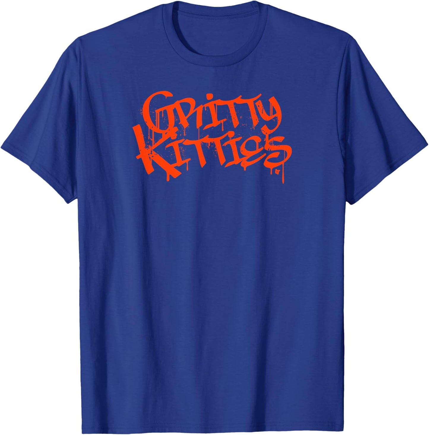 Gritty Kitties - Detroit Baseball T-Shirt - T-Shirt | Royal