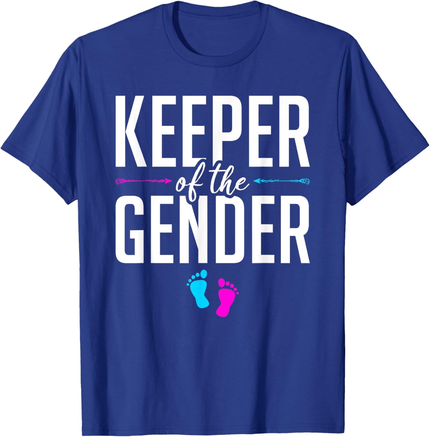 Keeper Of The Gender Gender Reveal T-Shirt - T-Shirt | Royal