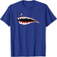 Shark Nose Art - WWII Military Plane T-Shirt - T-Shirt | Royal