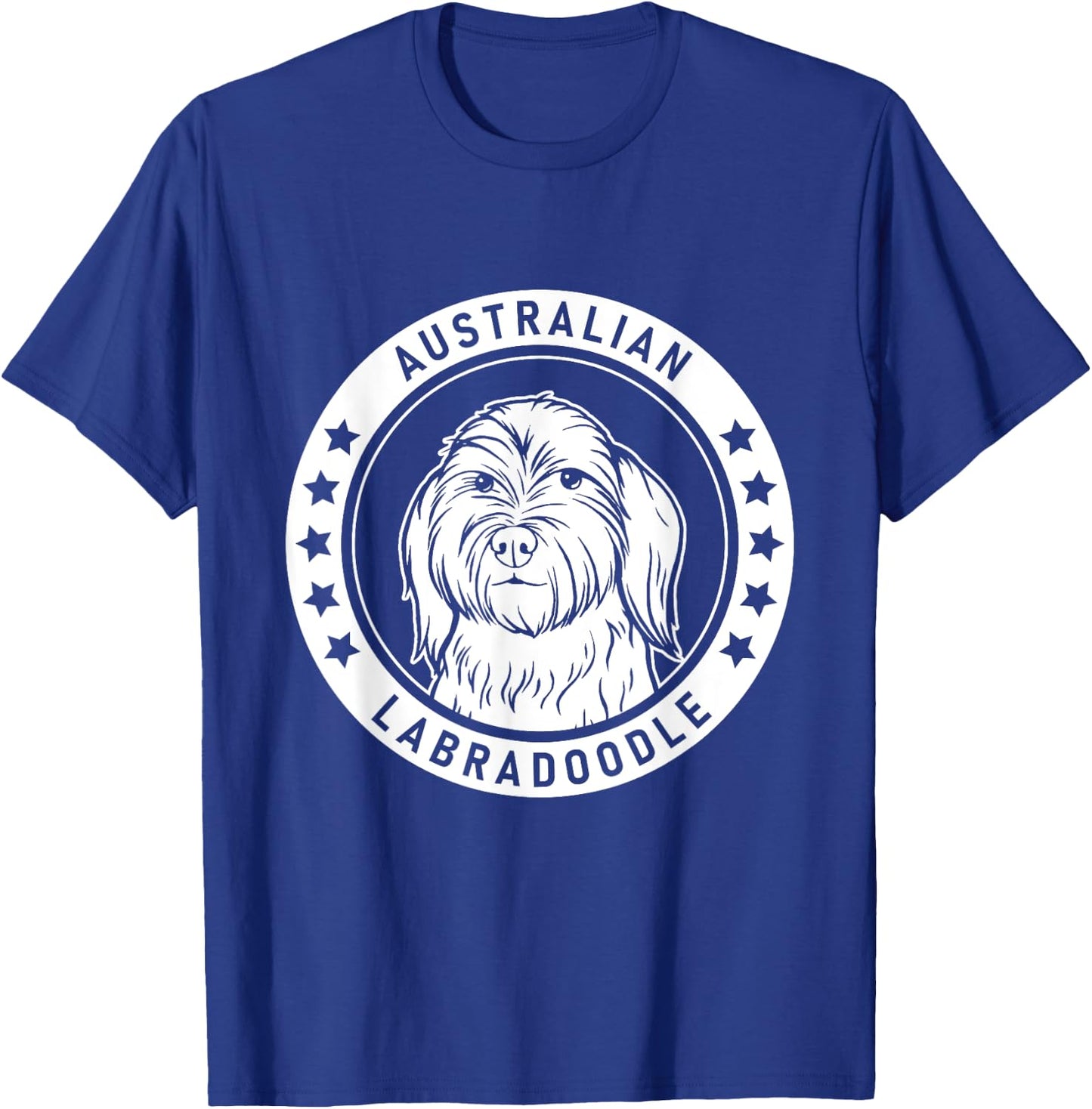 Australian Labradoodle Portrait T-Shirt - T-Shirt | Royal