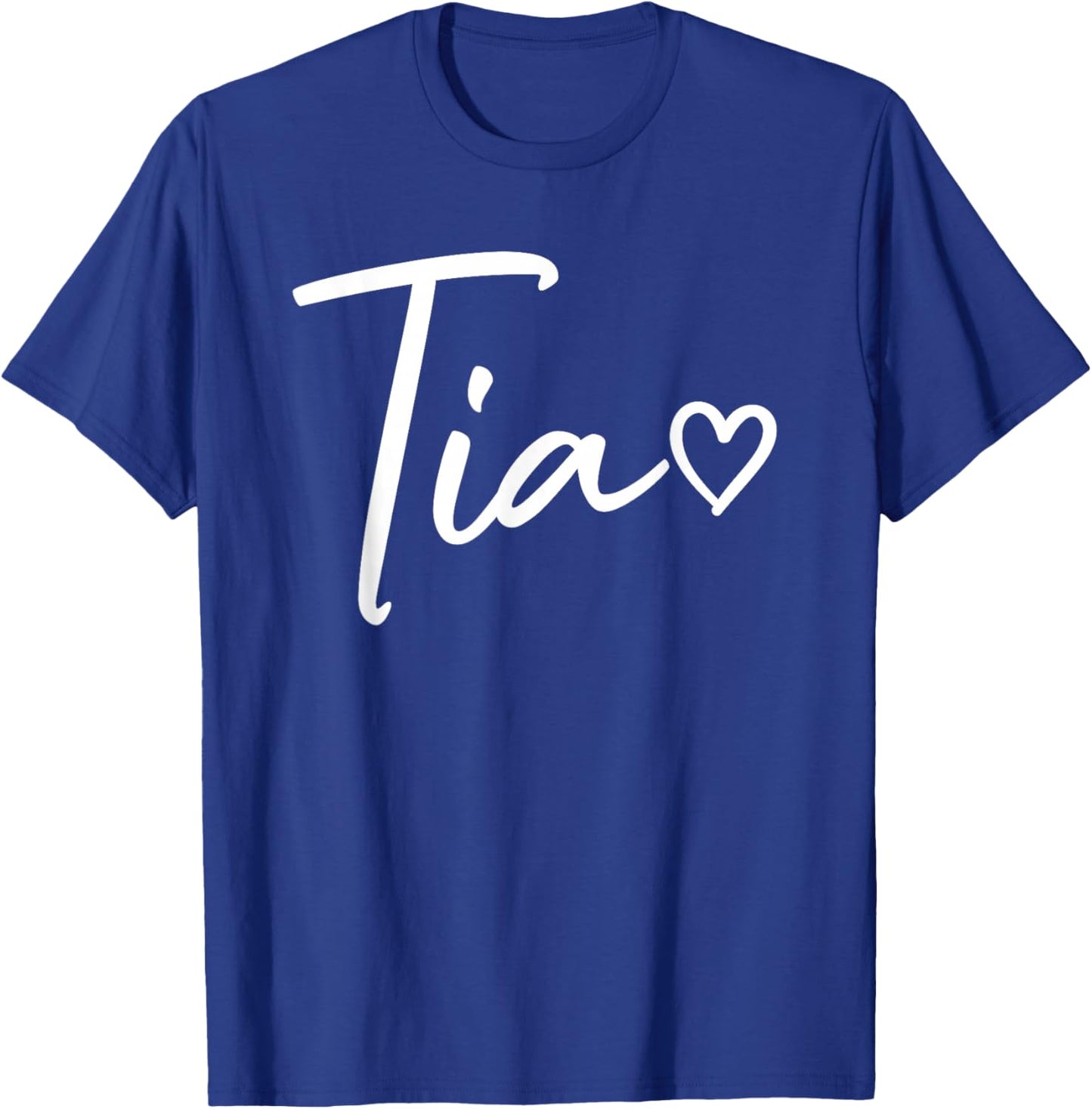 Tia Gifts Heart Mother's Day Tia T-Shirt - T-Shirt | Royal