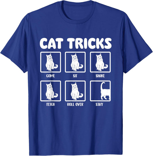Cat Tricks - Cat Lover Kitten Owner Kitty Women Girls Kids T-Shirt - T-Shirt | Royal