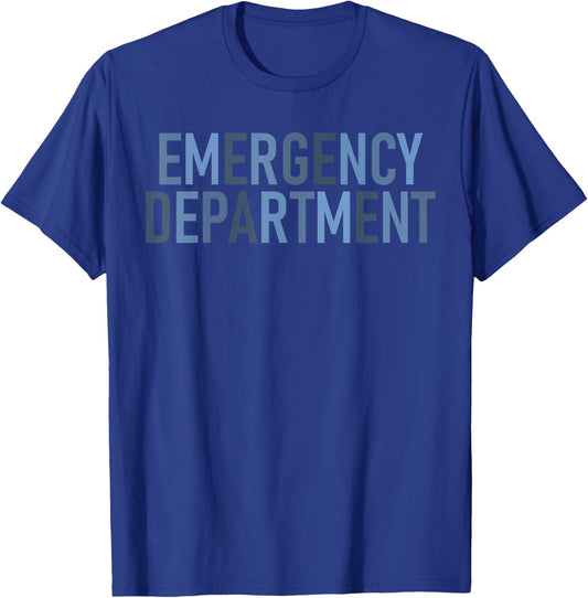 ER Tech Emergency Department Technician Emergency Nurse T-Shirt - T-Shirt | Royal