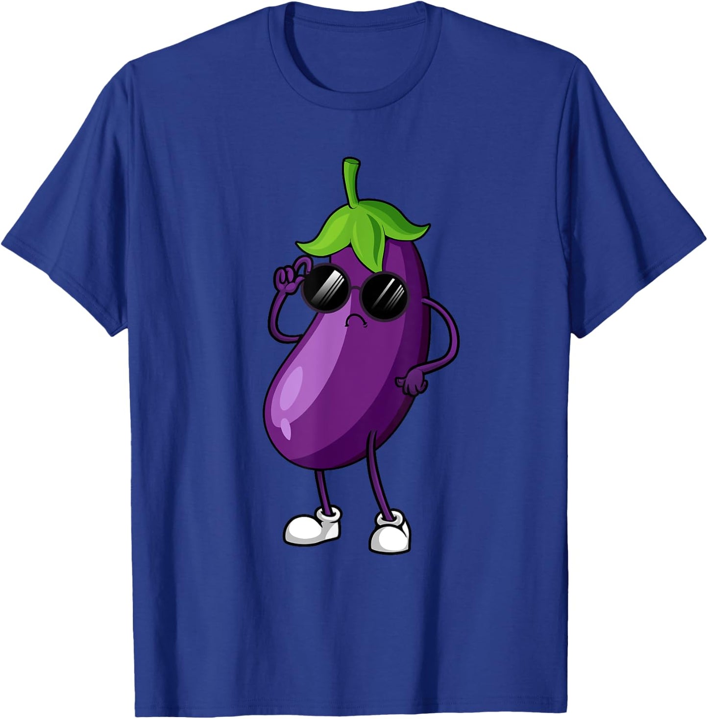 Cool Eggplant Art Women Kid Vegetable Eggplant Lover T-Shirt - T-Shirt | Royal
