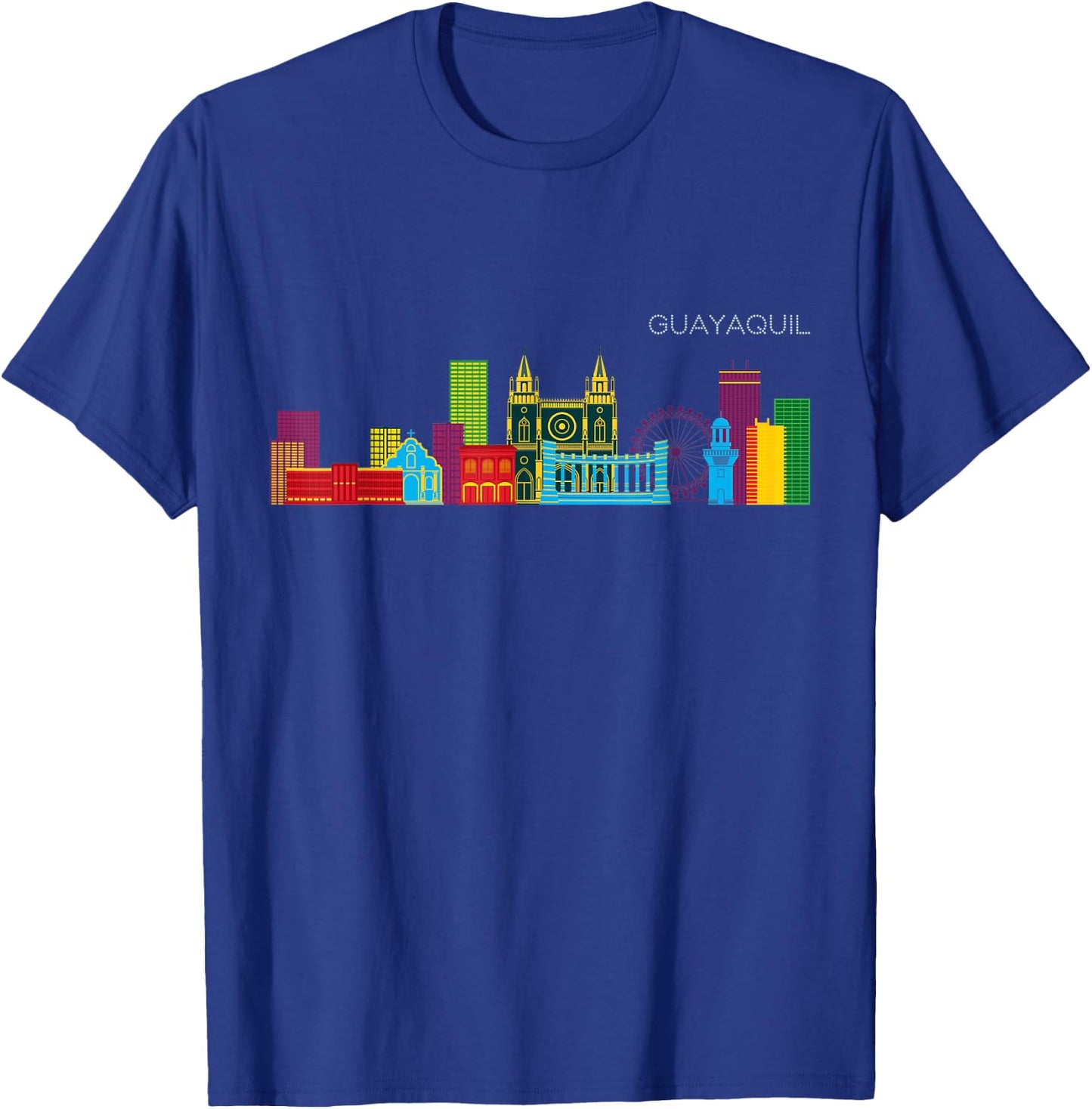 Guayaquil Skyline T-Shirt - T-Shirt | Royal