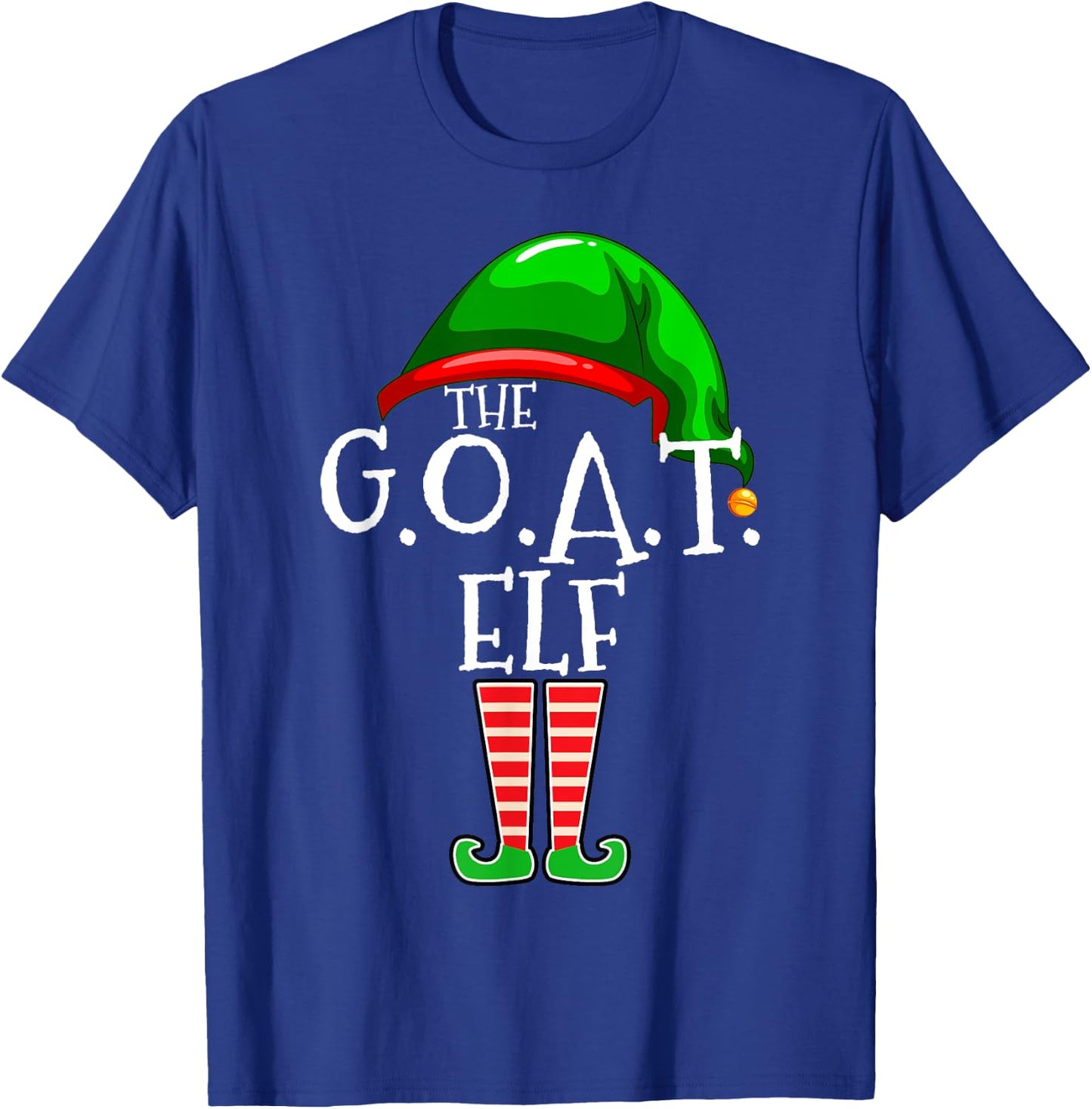 G.O.A.T. Elf Group Matching Family Christmas Gift Greatest T-Shirt - T-Shirt | Royal