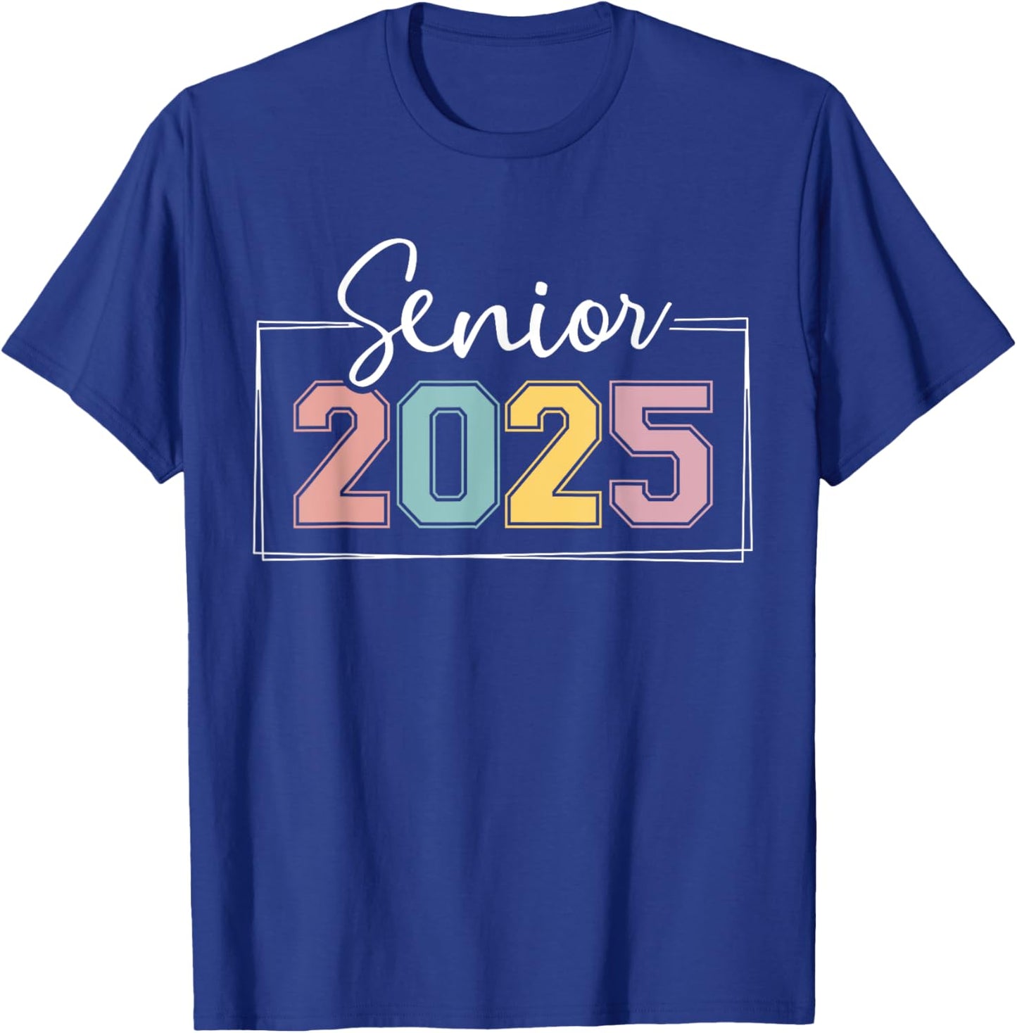 Senior 2025 for college graduation year seniors T-Shirt - T-Shirt | Royal