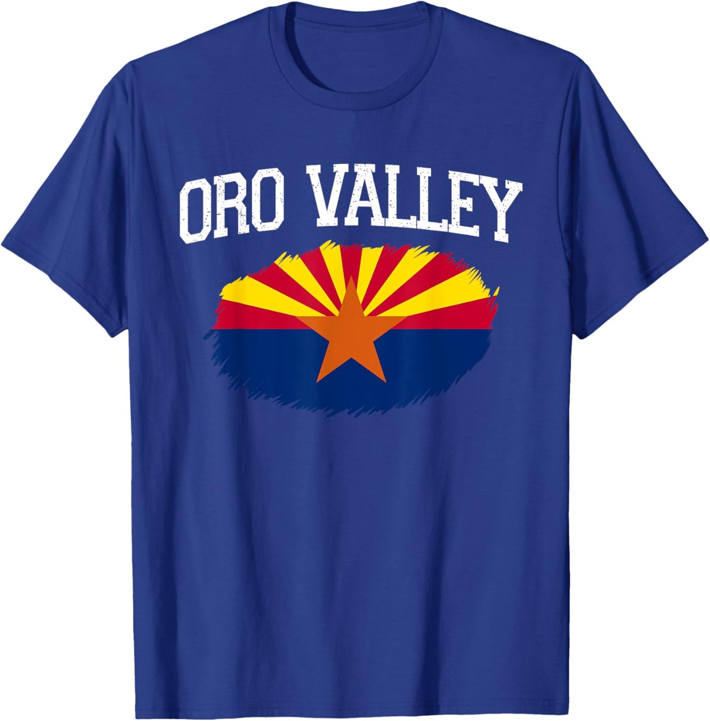 ORO VALLEY AZ ARIZONA Flag Vintage USA Sports Men Women T-Shirt - T-Shirt | Royal