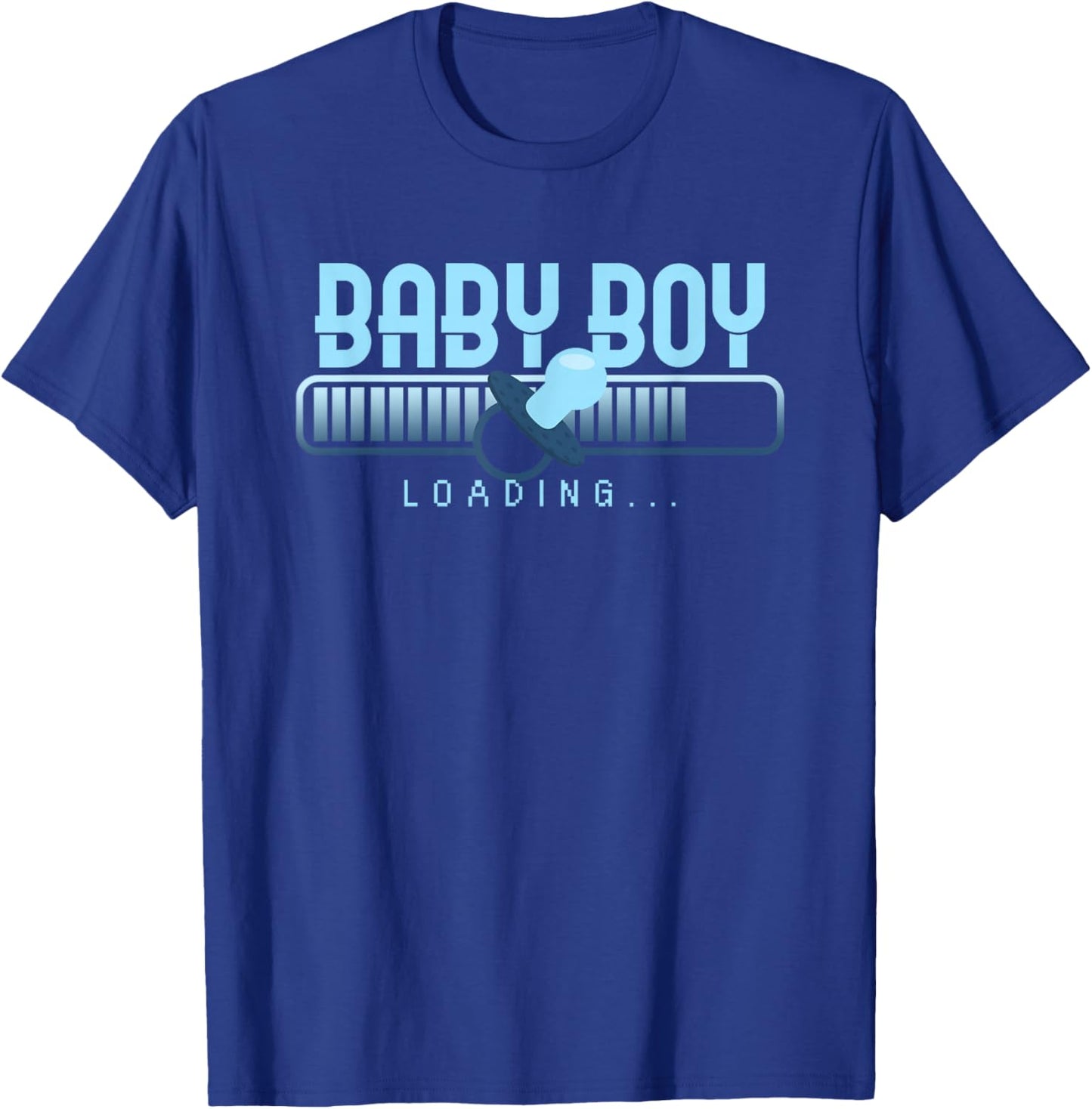 Baby Boy Loading Baby Shower Gender Reveal Pregnancy T-Shirt - T-Shirt | Royal
