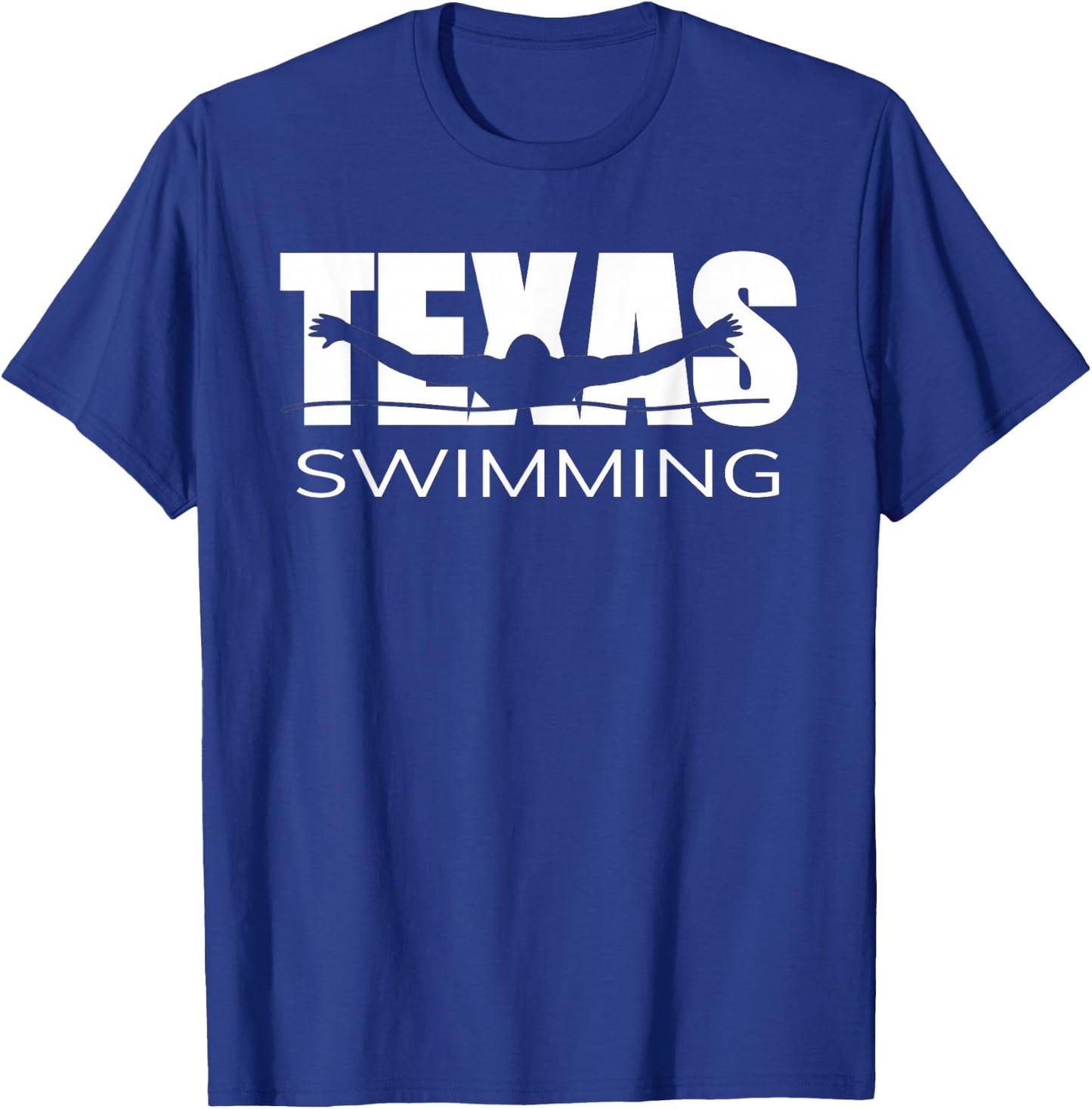 Love Texas Swimming Team Gift TX Home Lone Star State Pride T-Shirt - T-Shirt | Royal