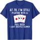 Funny 78th Birthday Gift 78 Year Old Cards Player T-Shirt - T-Shirt | Royal
