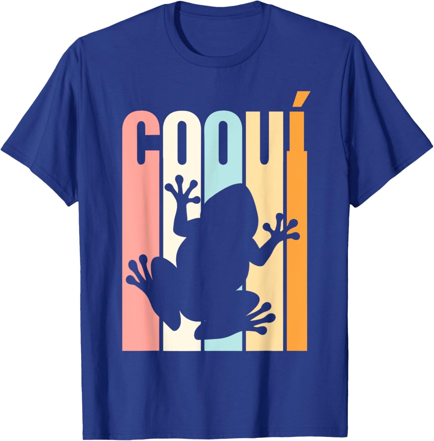 Coqui Vintage Puerto Rico Frog Vintage Boricua T-Shirt - T-Shirt | Royal