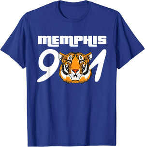 Memphis 901 Tiger Tennessee T-Shirt - T-Shirt | Royal