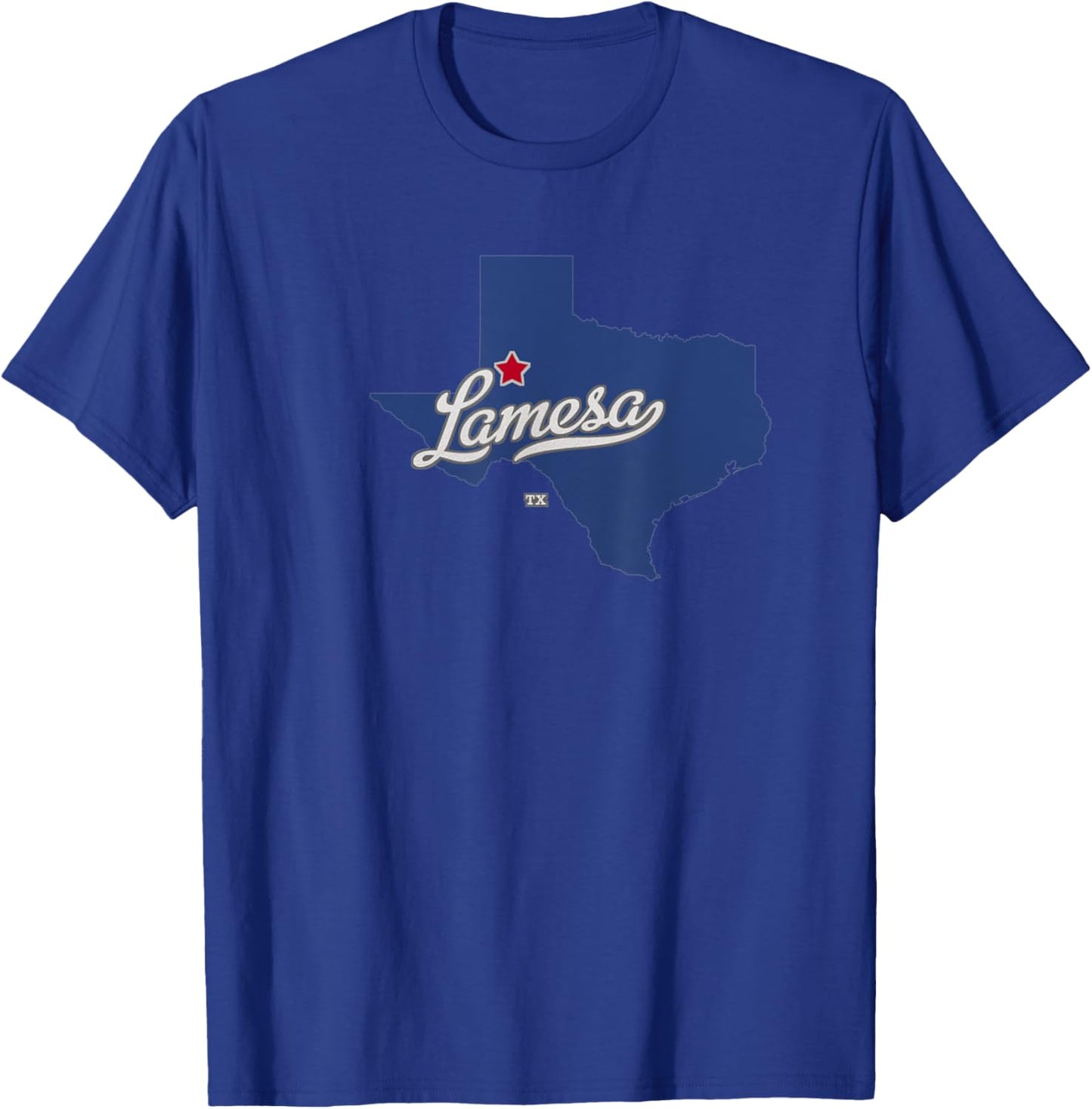 Lamesa Texas TX Map T-Shirt - T-Shirt | Royal