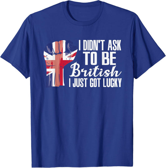 British United Kingdom Flag Grown British Roots Patriot T-Shirt - T-Shirt | Royal