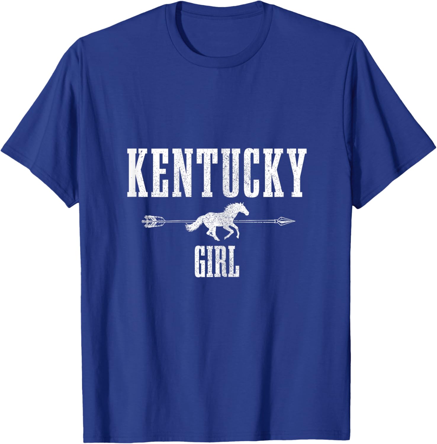 Kentucky Girl Riding Horse Lover KY Pride T-Shirt - T-Shirt | Royal