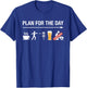 Disc Golf Basket Frisbee Golfing Frolf Coffee Beer Adult T-Shirt - T-Shirt | Royal