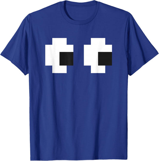 Retro Arcade Game Ghost Blue T-Shirt - T-Shirt | Royal